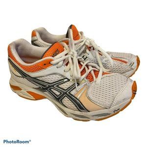 Women’s ASICS GEL-DS TRAINER XIII running shoes in size 7.5🧡 orange and wh…